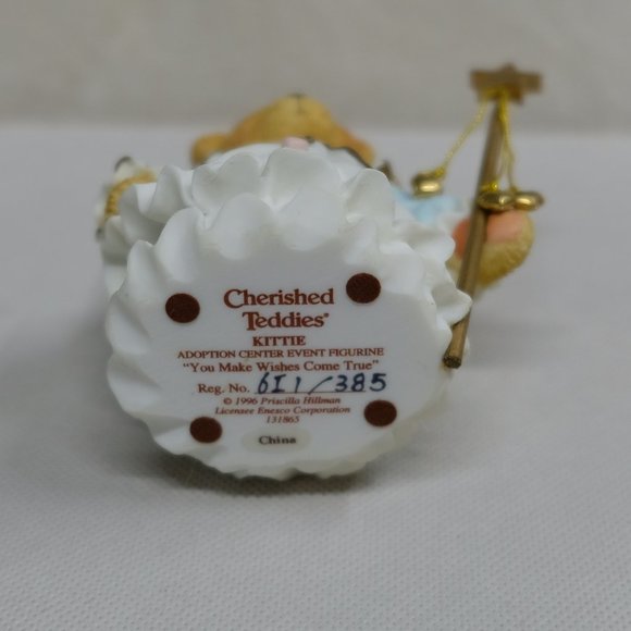 Cherished Teddies Kittie Fairy God Mother Bear Figurine Vintage 1996 #131865 - Picture 5 of 7